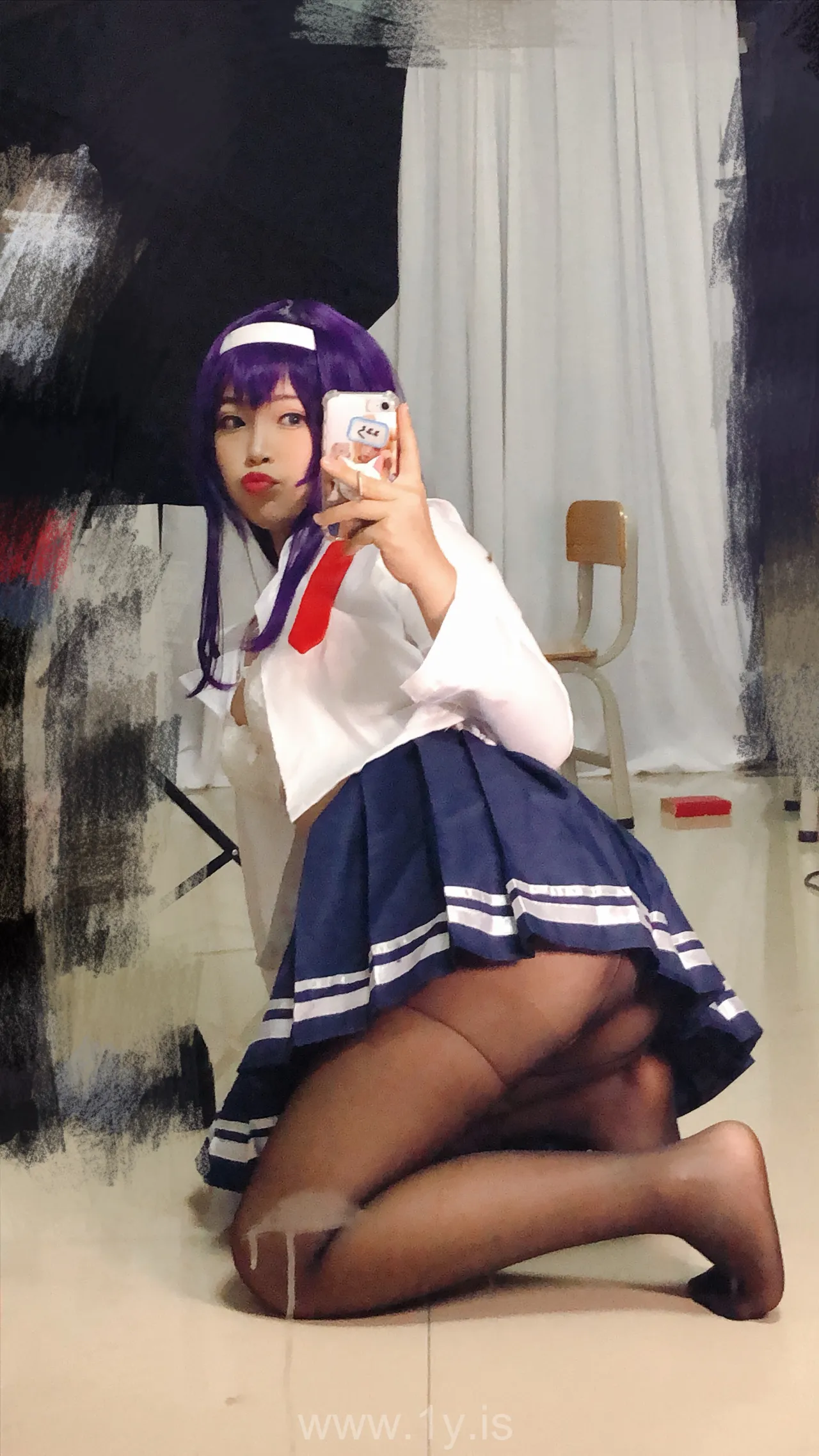 Coser@白烨 NO.020 学姐校服自拍
